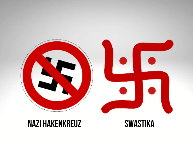 The Nazi Hakenkreuz (hooked Cross) will continue to haunt the ‘Swastika’