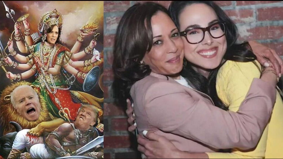 Hindu American Groups Outraged by Image Depicting Kamala Harris as Goddess Durga