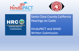 HinduPACT and Other Hindu Organizations’ Letter to Santa Clara County Commissioners on Caste Discussion in HR Commission