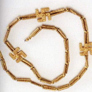 3200 year old swastika necklace excavated from Marlik, Gilan province, Northern Iran