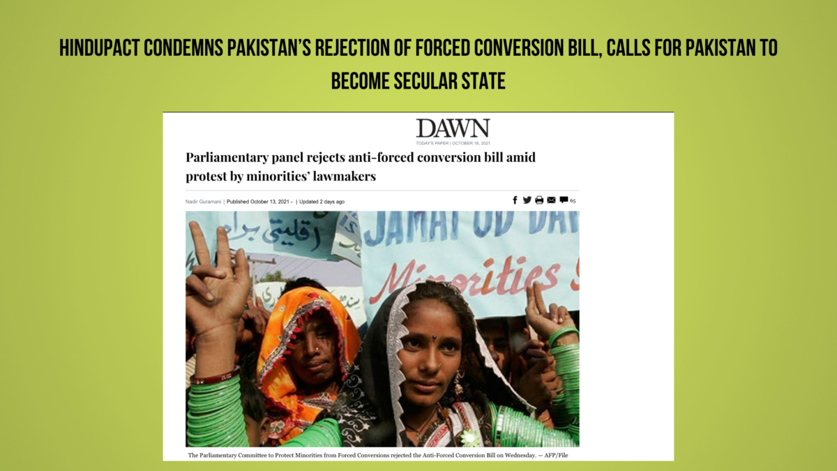 Pakistan Forced Conversion Bill 2021