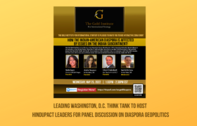 Press Release: Leading Washington, D.C. to Host HinduPACT Leaders for Panel Discussion on Diaspora Geopolitics