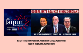 Utsav Chakrabarti Represents HinduPACT on Jaipur Dialogs