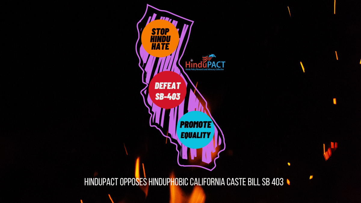 HinduPACT SB 403 Statement