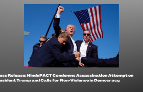 Press Release: HinduPACT Condemns Assassination Attempt on President Trump and Calls for Non-Violence in Democracy