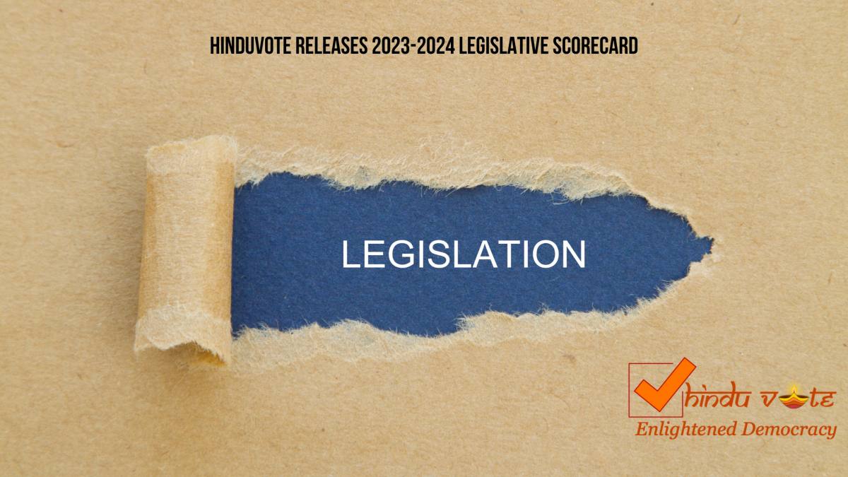 HinduVote 2023-2024 Legislative Rep Card