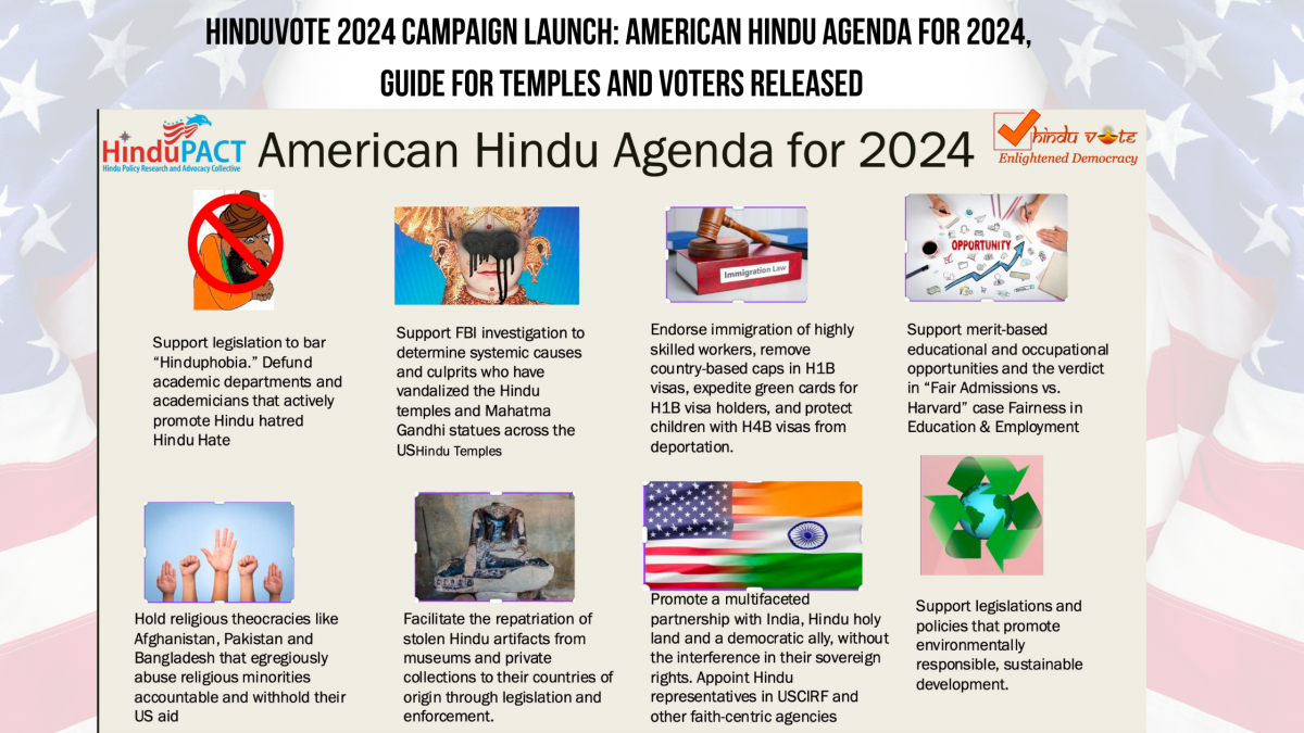 HinduVote 2024 Agenda Release