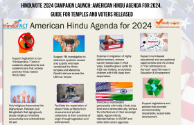 HinduVOTE 2024: American Hindu Agenda for 2024 and Guide for Temples and Voters Released