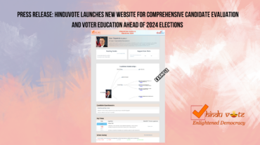 Press Release- HinduVote 2024 Website Launch