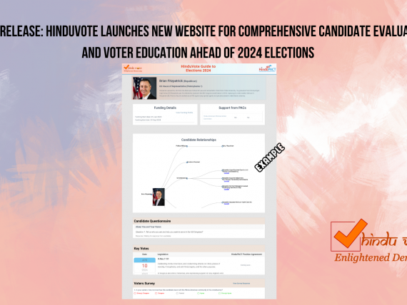 Press Release- HinduVote 2024 Website Launch