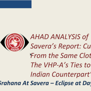 AHAD Blog: An Examination of “Cut From the Same Cloth”:  A Critical Analysis Employing AHAD’s HinduHate Detector