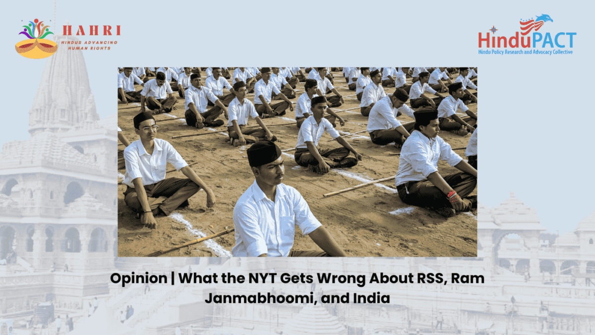 Opinion What the NYT Gets Wrong About RSS,Ram Janmabhoomi and India img